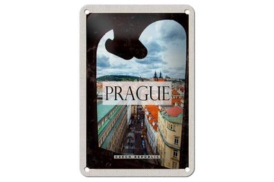 Blechschild 18 x 12 cm Prag Prague Altstadt Tschechien
