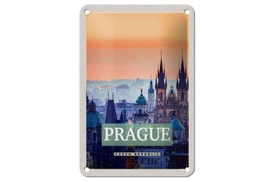 Blechschild 18 x 12 cm Prague Altstadt Prag Tschechien
