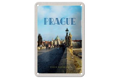 Blechschild 18 x 12 cm Prag Prague Tschechien Altstadt Poster