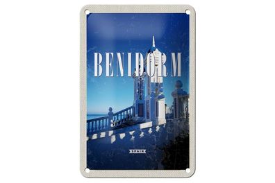 Blechschild 18 x 12 cm Benidorm Spain Spanien Badeort