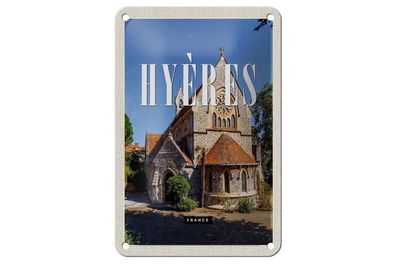 Blechschild 18 x 12 cm Frankreich Hyères France HafenstadtSchild