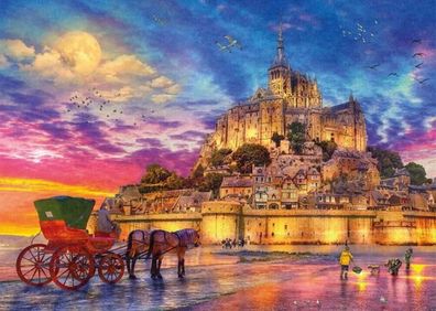 Wattwanderung durch die Bucht des Mont Saint-Michel