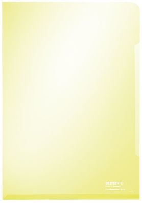100x Leitz 4153-00-15 Sichthülle Super Premium A4 PVC, dokumentenecht, gelb