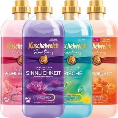 Kuschelweich Emotions Weichspüler Set 4x1l