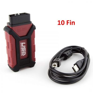 GS-911 USB OBD2 für BMW Motorräder ab 2016 - 10 Fin - Diagnoseadapter