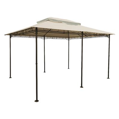 Ersatzdach für Pavillon 4x3 beige - wasserdicht - Pavillondach Dach 3x4 PVC
