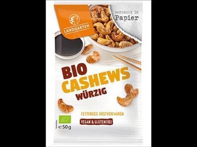 Landgarten Bio Cashews Würzig 50g 50g