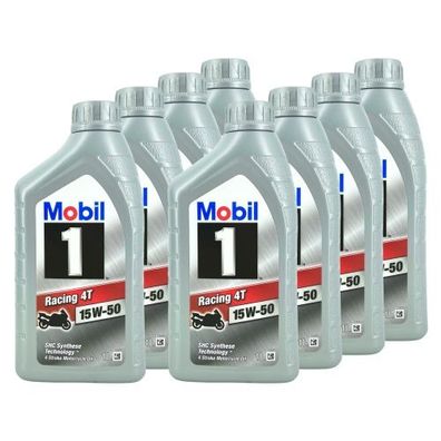 Mobil 1 Racing 4T 15W-50 8x1 Liter