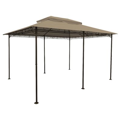 Ersatzdach für Pavillon 4x3 in braun - wasserdicht - Pavillondach Dach 3x4 PVC