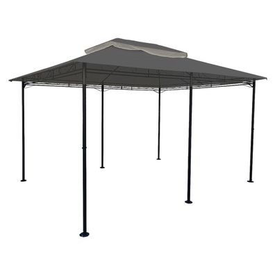 Ersatzdach für Pavillon 4x3 anthrazit - wasserdicht - Pavillondach Dach 3x4 PVC
