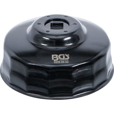BGS Ölfilterkappe &Oslash; 80-82, 15-kant, für Honda, Mazda, Nissan, Subaru, Toyota