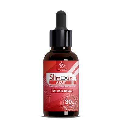 Enolenia® SlimEXin AKUT Bittertropfen - hilft gegen Hungergefühl - Appetitzügler
