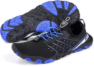 Badeschuhe Herren Strandschuhe rutschfeste Wasserschuhe Schnelltrocknende Aquaschuhe