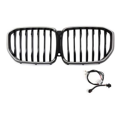 LED-Kühlergrill mit einer Lamelle in Schwarz glänzend passend für BMW X5 Serie G05