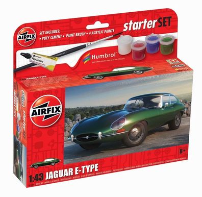 Airfix 1:43 A55009 Small Starter Set Jaguar E-Type - NEU