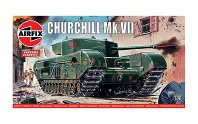 Airfix 1:76 A01304V Churchill Mk. VII Tank, Vintage Classics - NEU