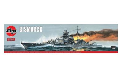 Airfix 1:600 A04204V Bismarck, Vintage Classics