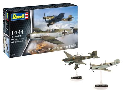 Revell 1:144 3770 Messerschmitt Bf109E & Junkers Ju87B Stuka