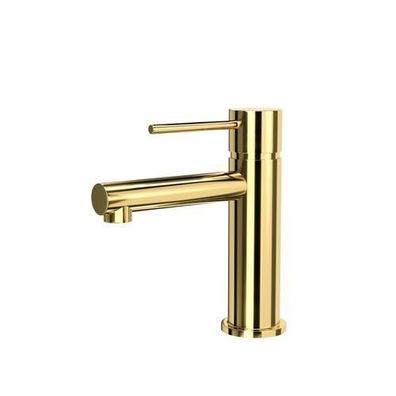 Waschtischarmatur Wasserhahn Kleine LUGO Mischbatterie für Badezimmer in Gold