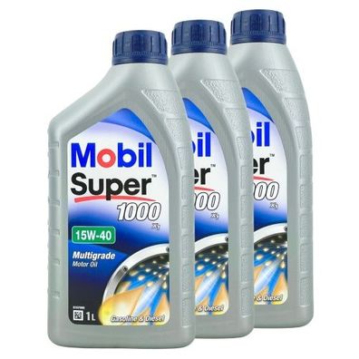 Mobil Super 1000 X1 15W-40 3x1 Liter