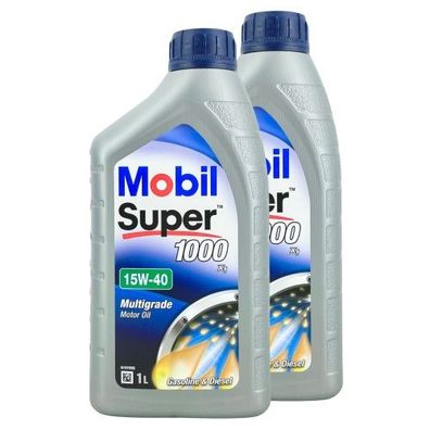 Mobil Super 1000 X1 15W-40 2x1 Liter