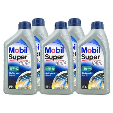 Mobil Super 1000 X1 15W-40 5x1 Liter