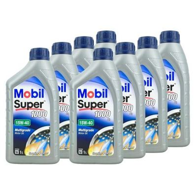 Mobil Super 1000 X1 15W-40 8x1 Liter