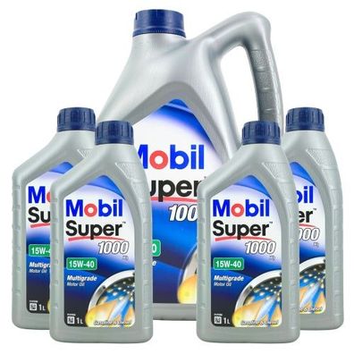 Mobil Super 1000 X1 15W-40 5 + 4 Liter