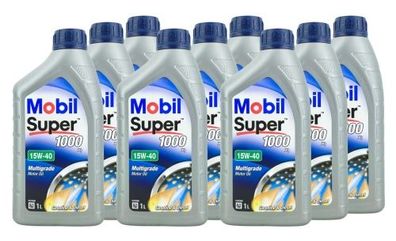 Mobil Super 1000 X1 15W-40 9x1 Liter