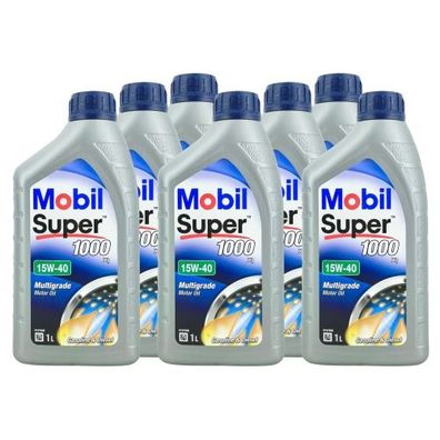Mobil Super 1000 X1 15W-40 7x1 Liter