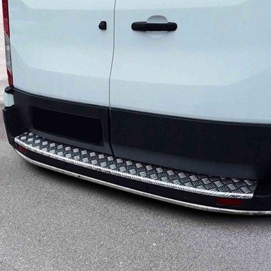 Ladekantenschutz Stoßstange für Ford Transit 2014-2025 Doppelflügeltür Alu