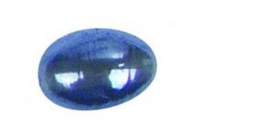 Glas-Perle "Oval" - dunkel brombeer - 30 x 10 mm Durchmesser