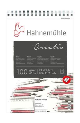 Hahnemühle Skizzenblock Creativ 100g/m², 100 Blatt, spiralisiert