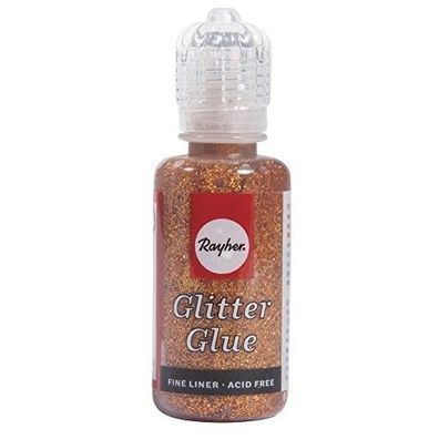 Rayher Glitter Glue 20ml irisierend brilliant Kupfer 33840640