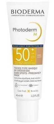 Bioderma Photoderm M SPF 50+ Creme fuer pigmentanfaellige Haut, heller Ton, 40 ml