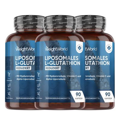WeightWorld Liposomales L-Glutathion (Reduziert) - 90 Kapseln - 3er-Pack