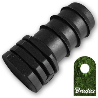 Endstéck Endstopf fér Schlauch 20mm Tropfschlauch Tropfrohr Bradas 7461