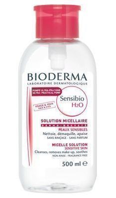Bioderma Sensibio H20, Mizellenwasser mit Dosierpumpe, 500ml