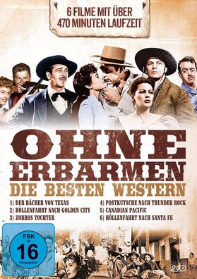 Ohne Erbarmen - Die besten Western (6 Filme auf 2 DVDs) - Schr