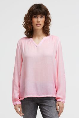 SOCCX Crepe-Bluse mit Rücken-Artwork in Smooth Rose