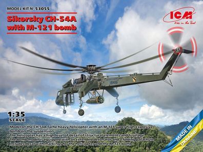ICM 1:35 53055 Sikorsky CH-54A Tarhe with BLU-82/B Daisy Cutter bomb