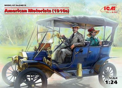 ICM 1:24 24013 American Motorists (1910s)(1male,1female figures) - NEU