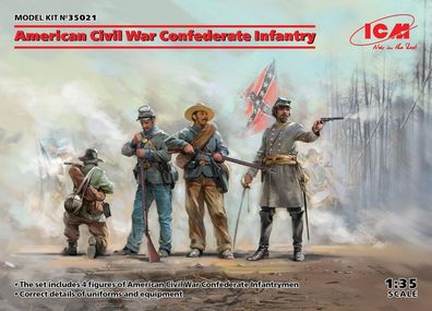 ICM 1:35 35021 American Civil War Confederate Infantry