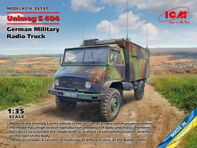 ICM 1:35 35137 Unimog S 404, German Military Radio Truck