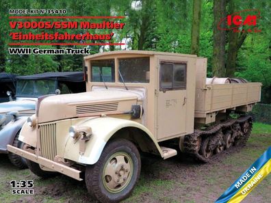 ICM 1:35 35410 V3000S/SSM Maultier Einheitsfahrerhaus, WWII German Truck - NEU