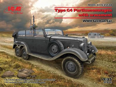 ICM 1:35 35530 G4 with armament, WWII German Car - NEU