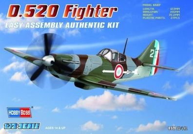 Hobby Boss 1:72 80237 French D.520 Fighter - NEU