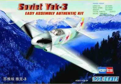 Hobby Boss 1:72 80255 Yak-3 - NEU