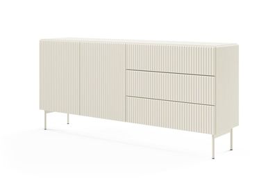 BETTSO Zweitürige Kommode Cashmere mit breiten Schubladen TUTTI 177 cm