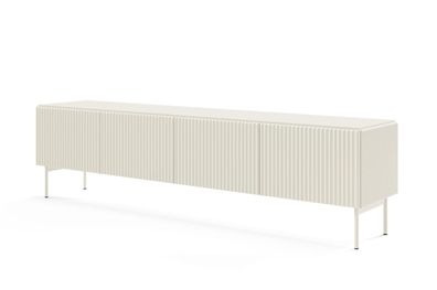 BETTSO Kaschmir breiter 4-türiger RTV-Schrank TUTTI 195 cm mit Flügeltüren